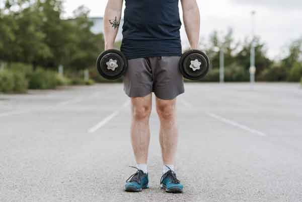 Man with low T trying to exercise